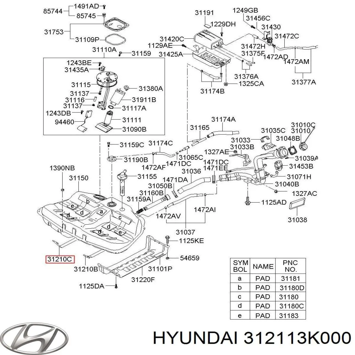 Купить 312113K000 Hyundai/Kia 