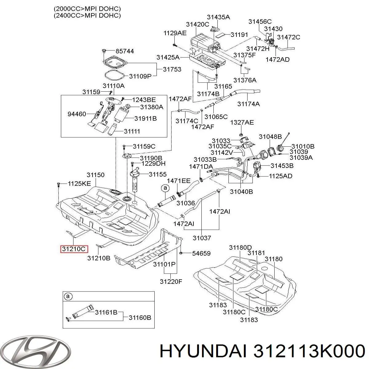  Hyundai/Kia 312113K000 цена, от 10.73 USD