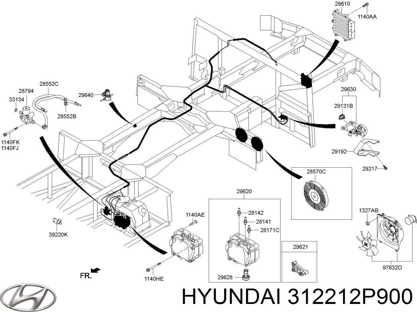 Купить 312212P900 Hyundai/Kia 