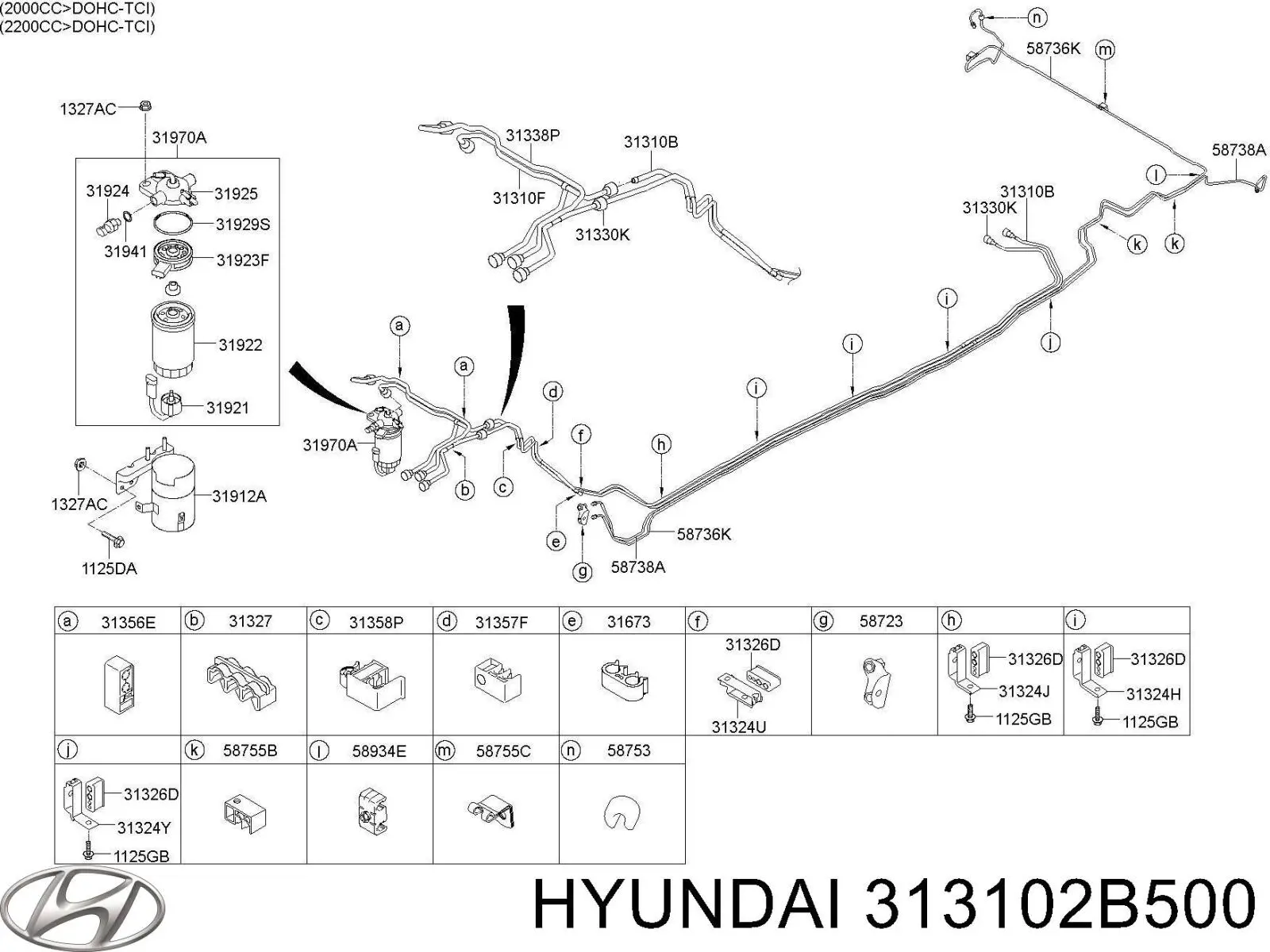  313102B500 Hyundai/Kia