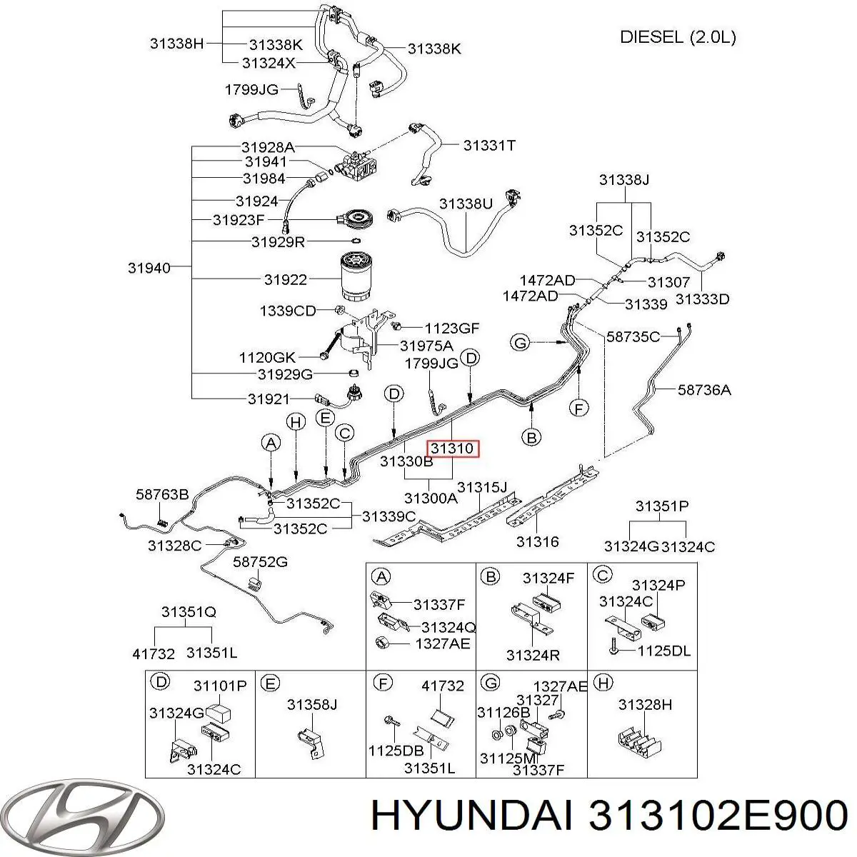  Hyundai/Kia 313102E900 цена, от 10.06 USD