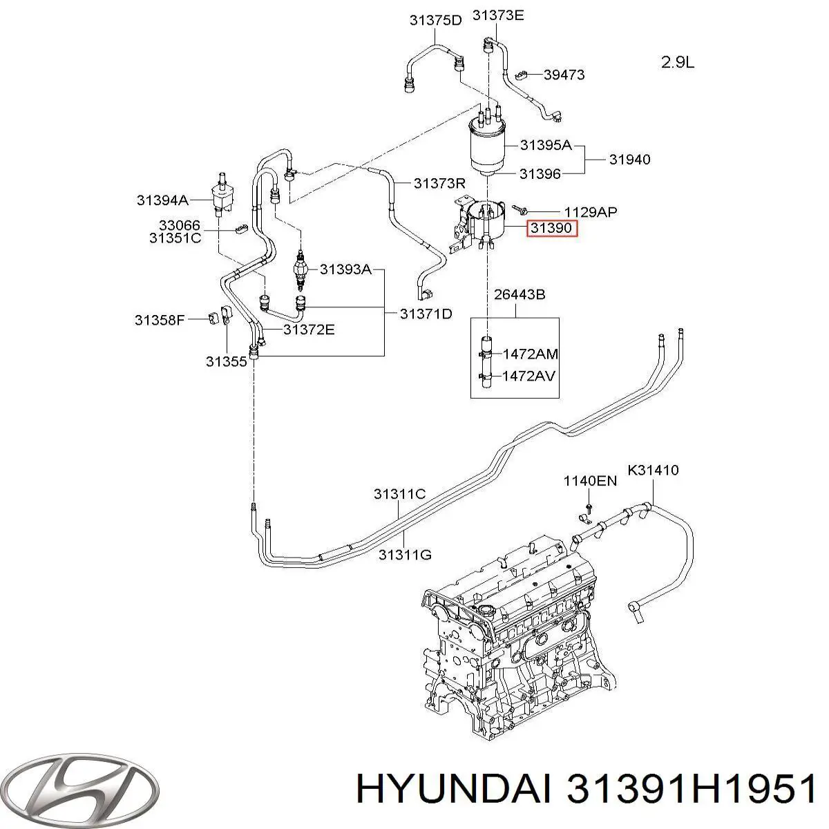 31391H1951 Hyundai/Kia 