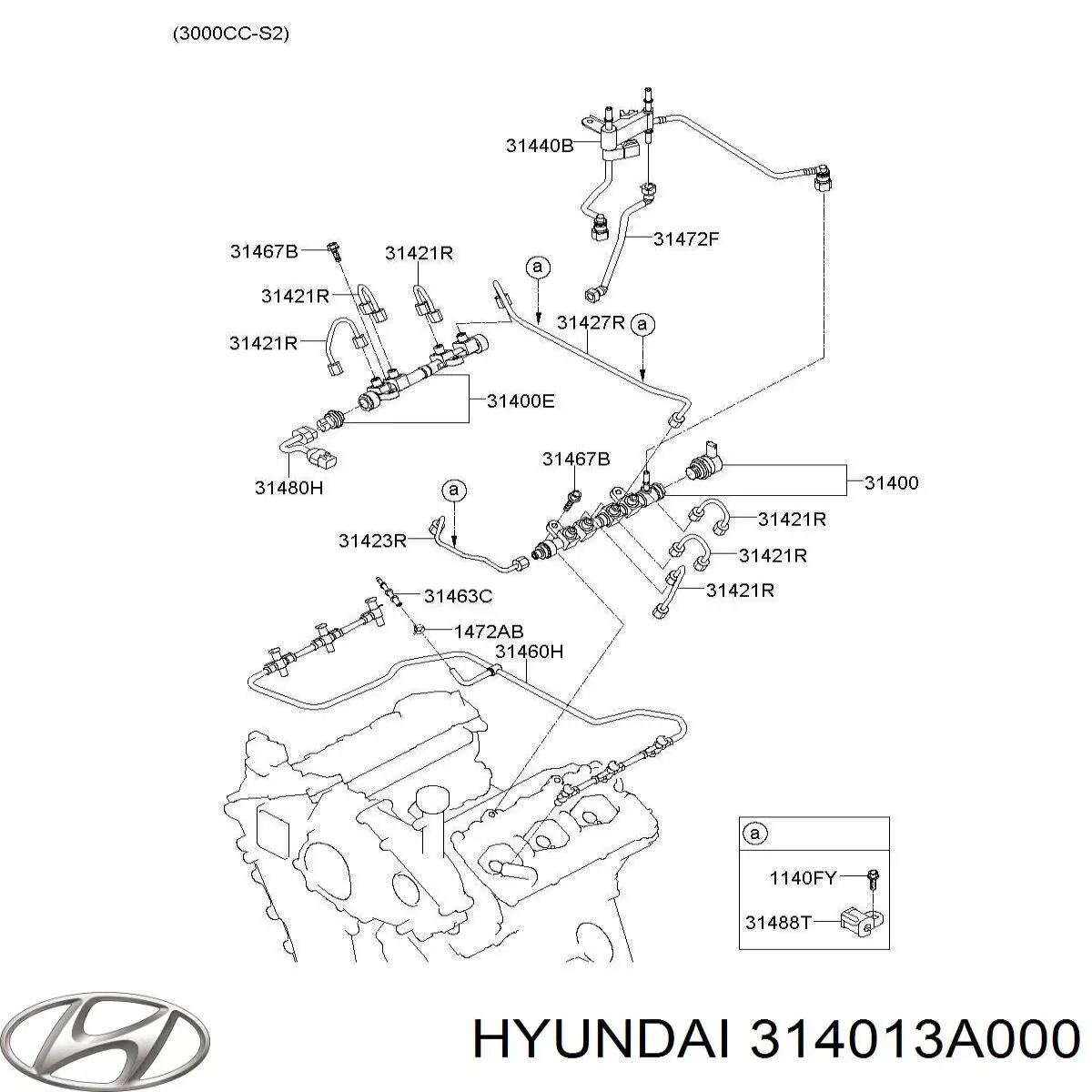 Распределитель топлива Hyundai/Kia 314013A000 цена, от 44.49 USD