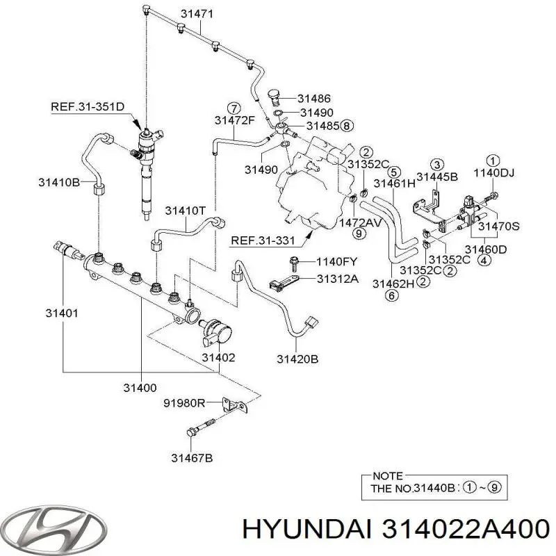 Регулятор давления топлива Hotaru HSE1237