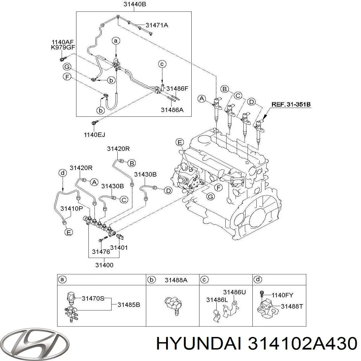 Купить 314102A430 Hyundai/Kia 
