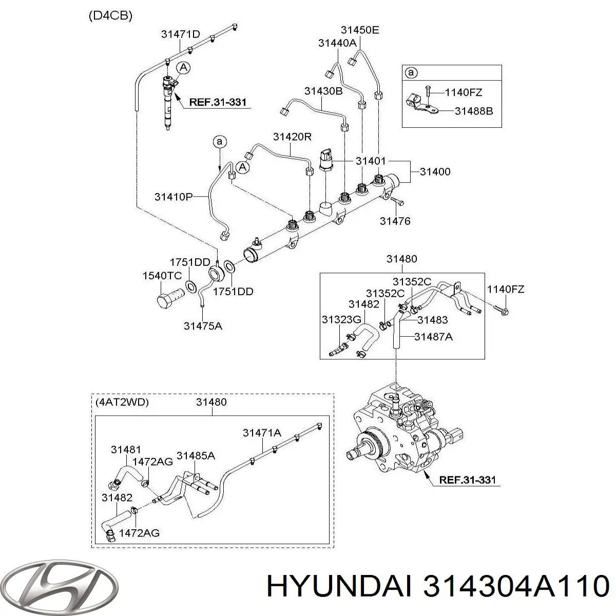  314304A110 Hyundai/Kia