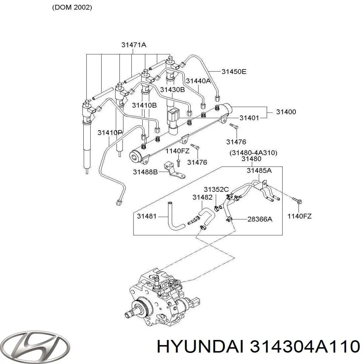  Hyundai/Kia 314304A110 цена, от 4.52 USD