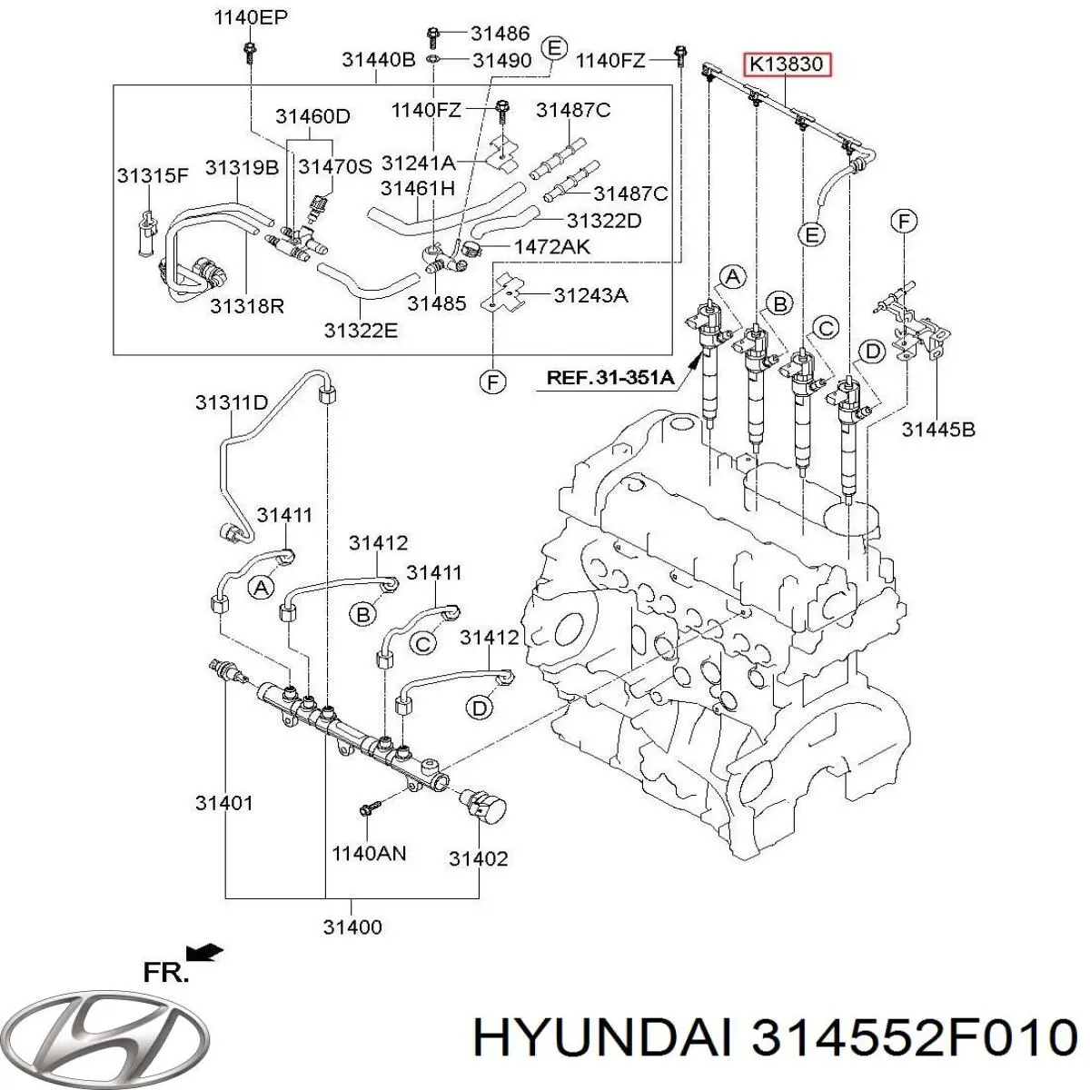  314552F010 Hyundai/Kia