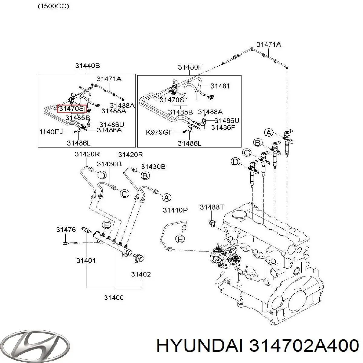 Датчик температуры топлива на Hyundai Elantra MD