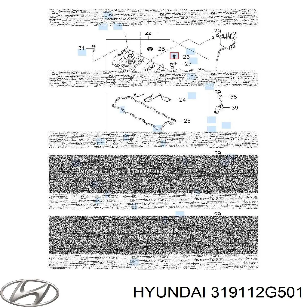 Купить 319112G501 Hyundai/Kia Фильтр-отстойник топлива грубой очистки