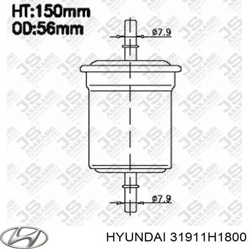 Купить 3191138000 Hyundai/Kia Фильтр-отстойник топлива грубой очистки