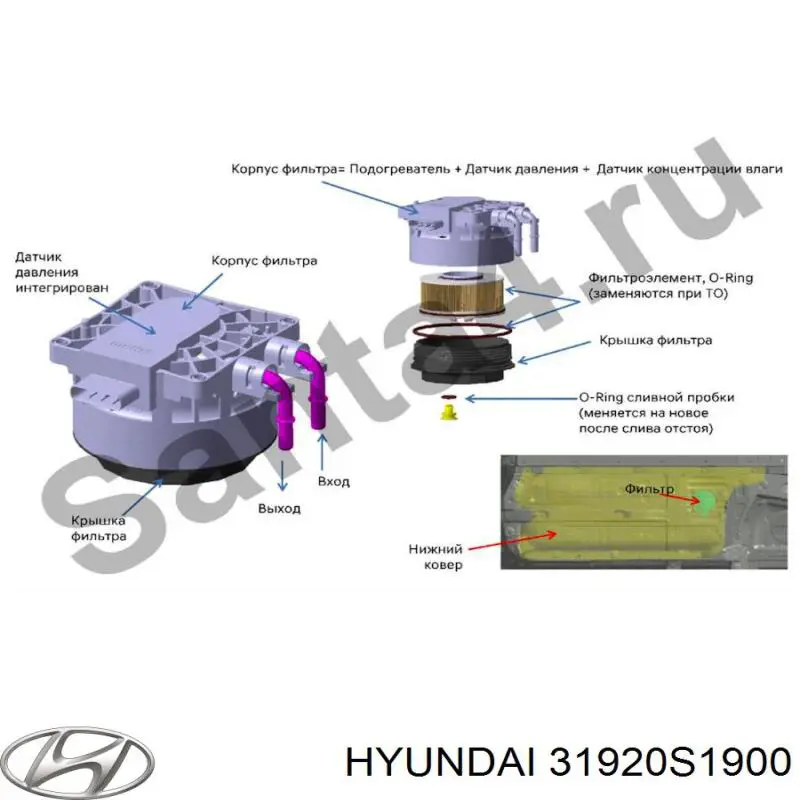 Фильтр топливный Hyundai/Kia 31920S1900