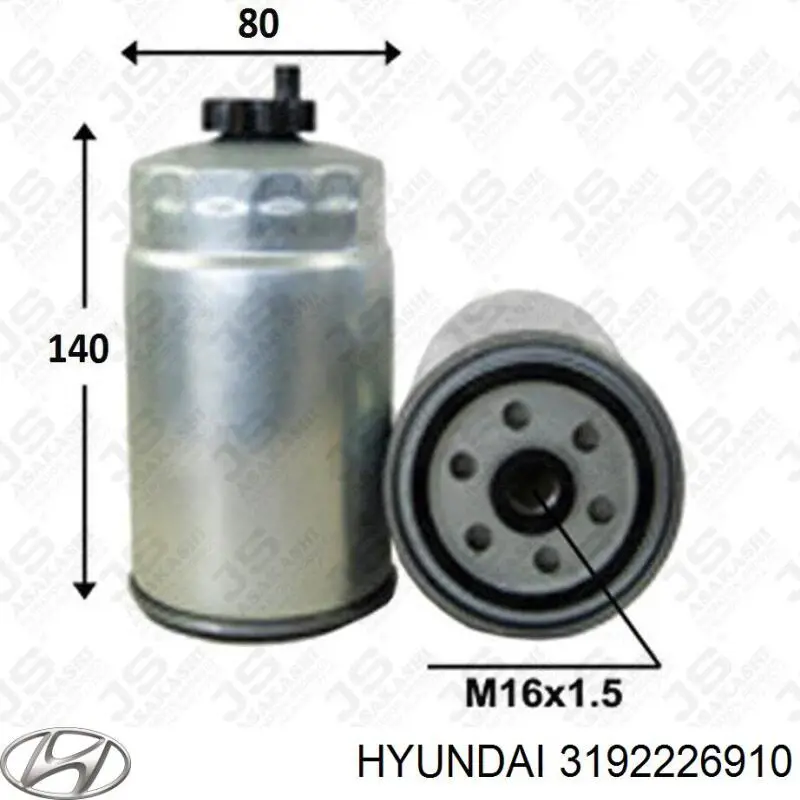Топливный фильтр 3192226910 Hyundai/Kia