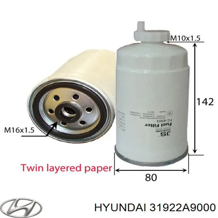 Фильтр топливный Hyundai/Kia 31922A9000