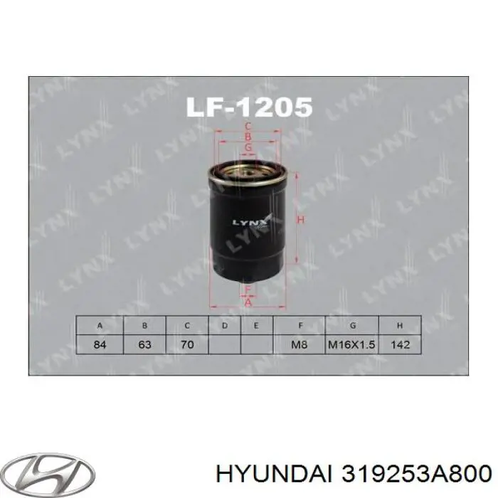 319253A800 Hyundai/Kia filtro de combustível