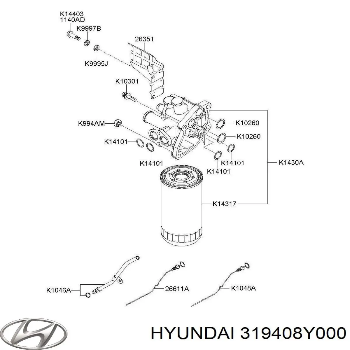  Hyundai/Kia 319408Y000 цена, от 32.17 USD