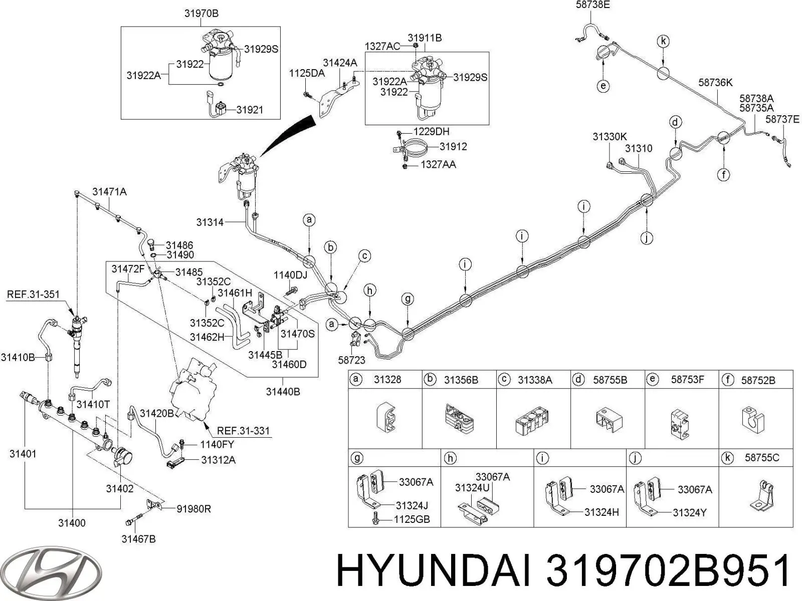  Hyundai/Kia 319702B951 цена, от 25.34 USD