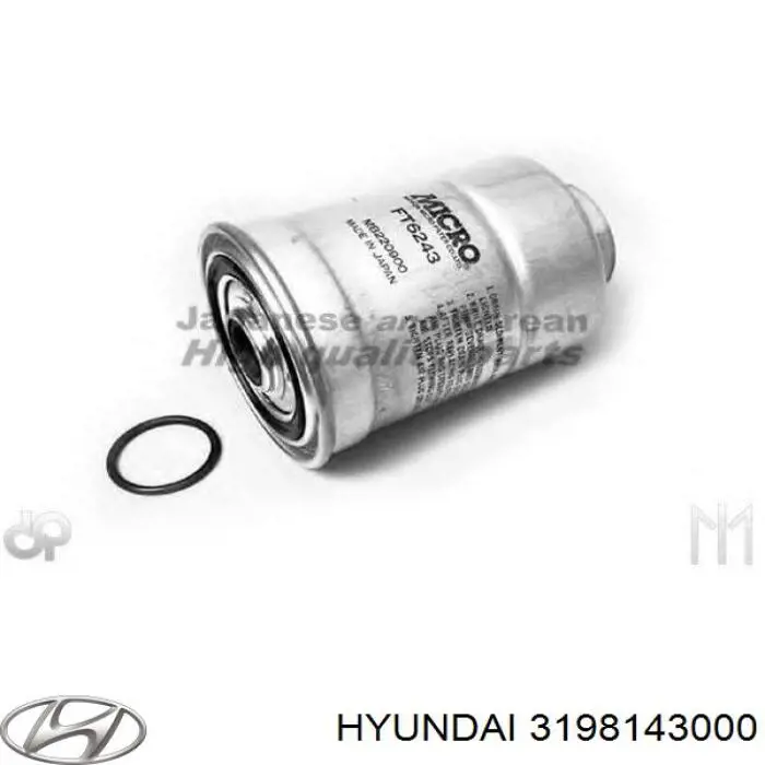 Filtro combustible 3198143000 Hyundai/Kia