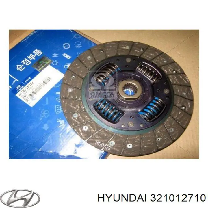 Диск сцепления 321012710 Hyundai/Kia