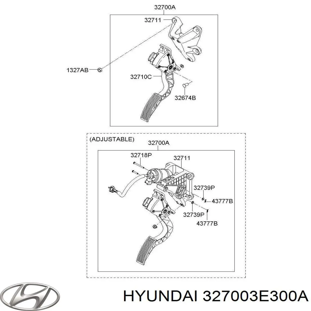 Купить 327003E300A Hyundai/Kia Педаль газа
