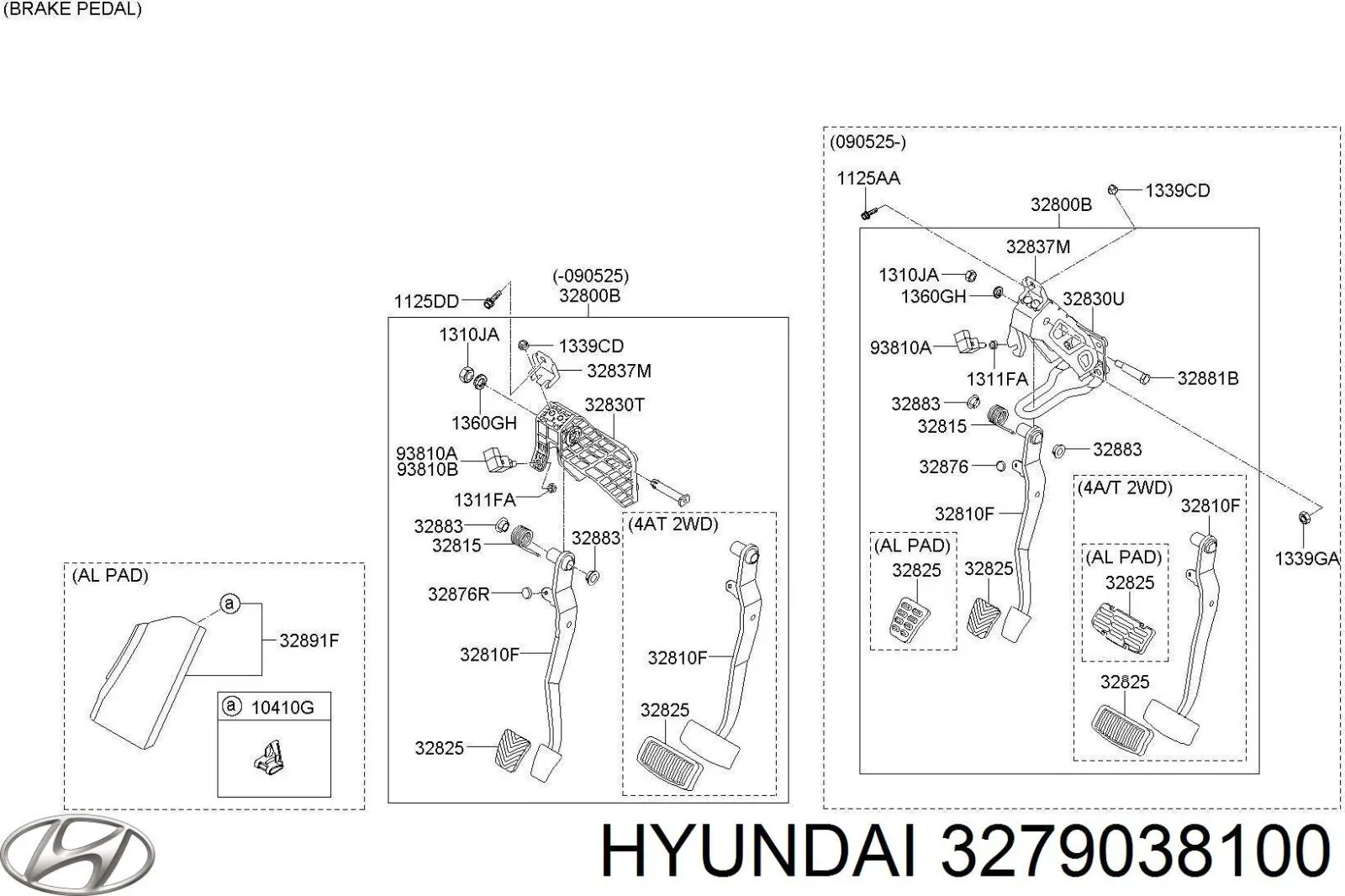 Педаль газа (акселератора) Hyundai Sonata IV седан (EF) (1998 - 2001) цена, от 32.45 USD