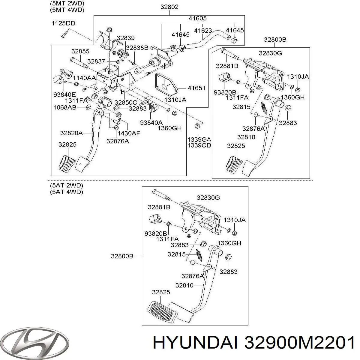 Тяга газа Hyundai/Kia 32900M2201 цена, от 33.69 USD