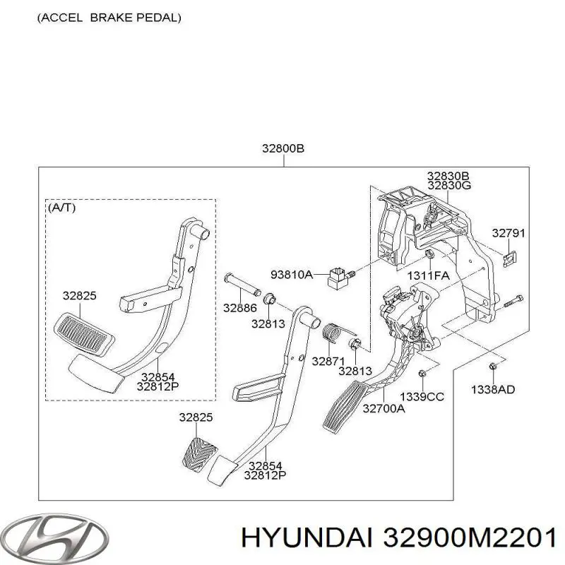 Купить 32900M2201 Hyundai/Kia Трос газа