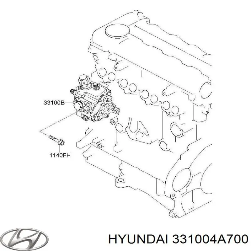 Насос топливный высокого давления (ТНВД) Hyundai/Kia 331004A700 цена, от 2045.17 USD