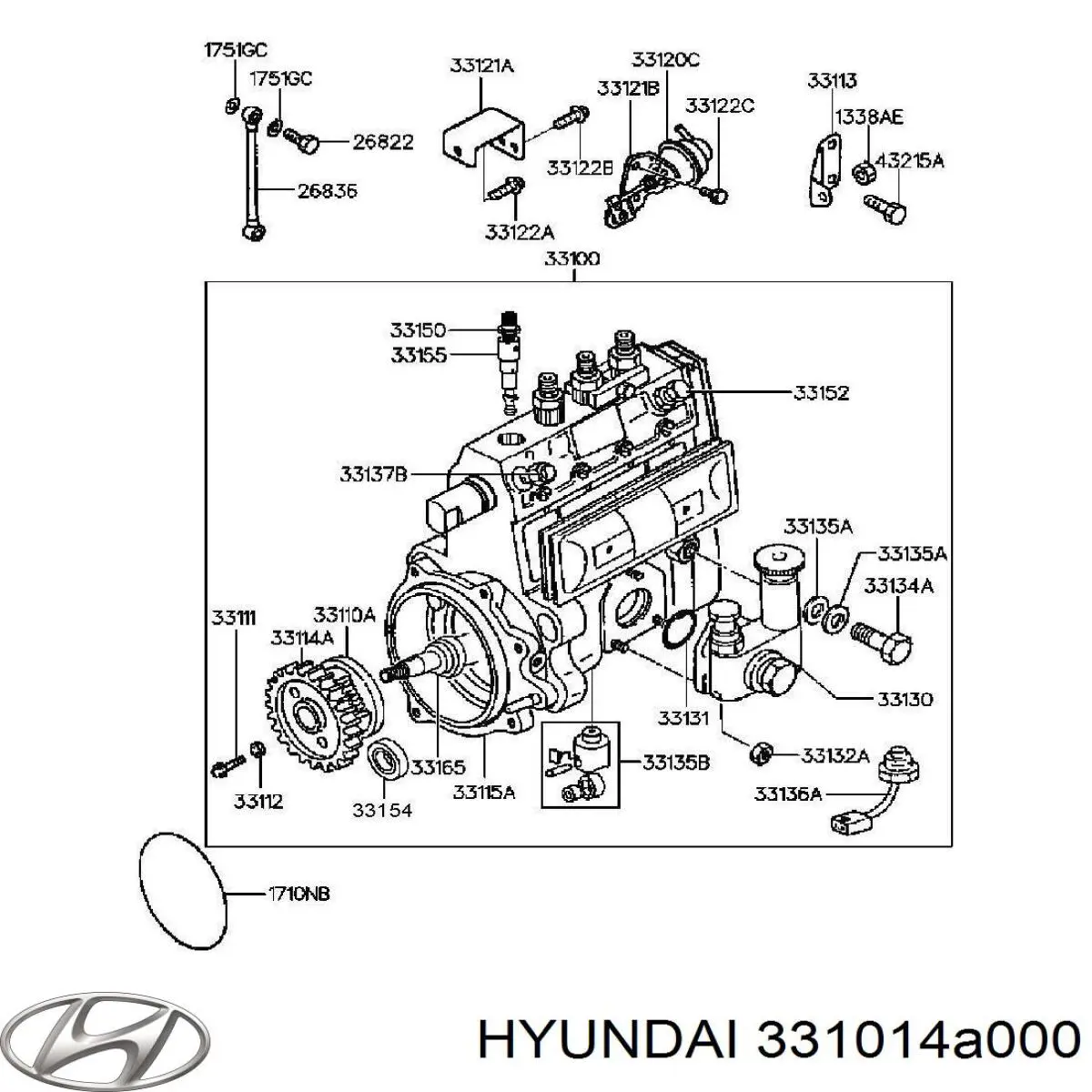 Сальник ТНВД Hyundai/Kia 331014A000