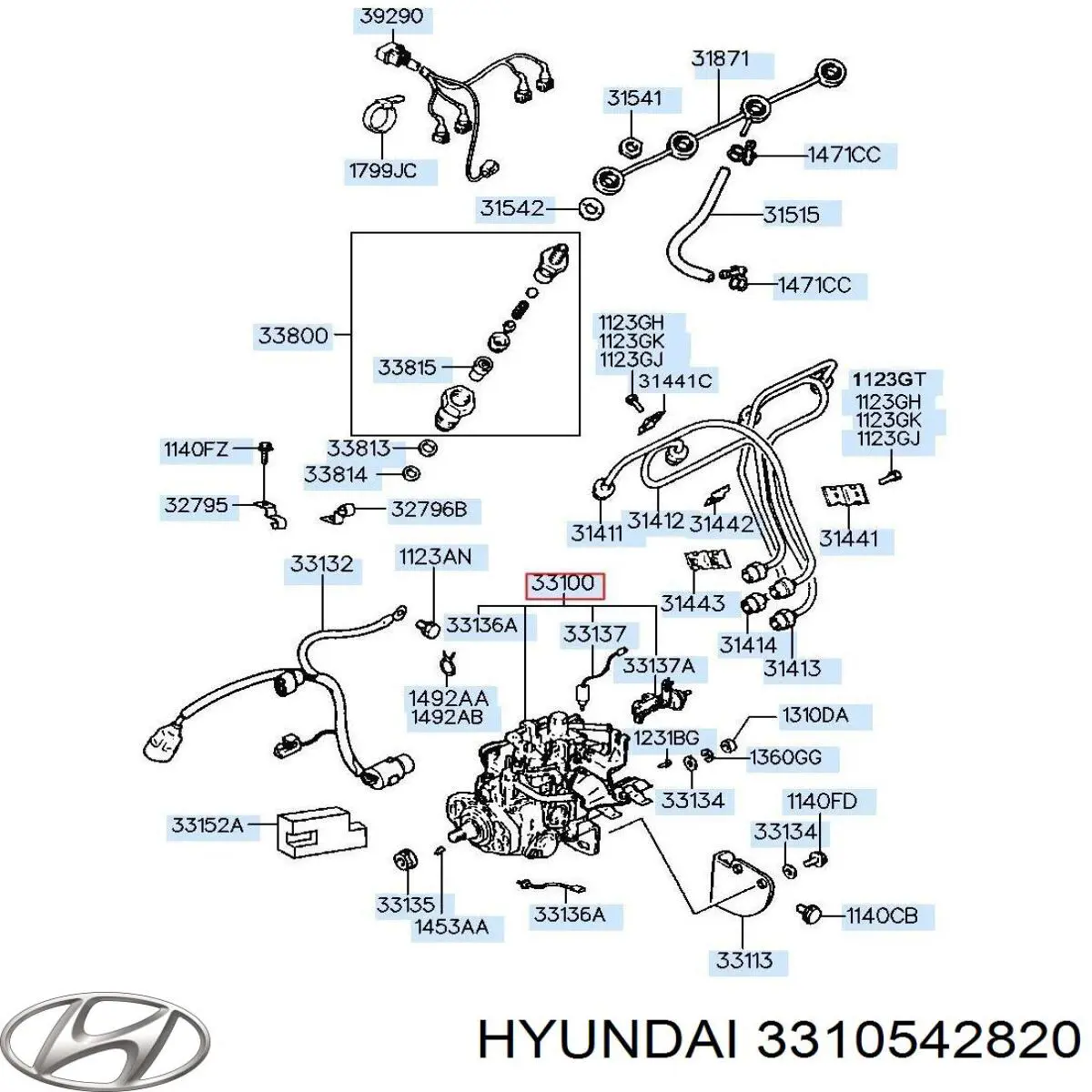 3310542730 Hyundai/Kia Насос топливный высокого давления (ТНВД)