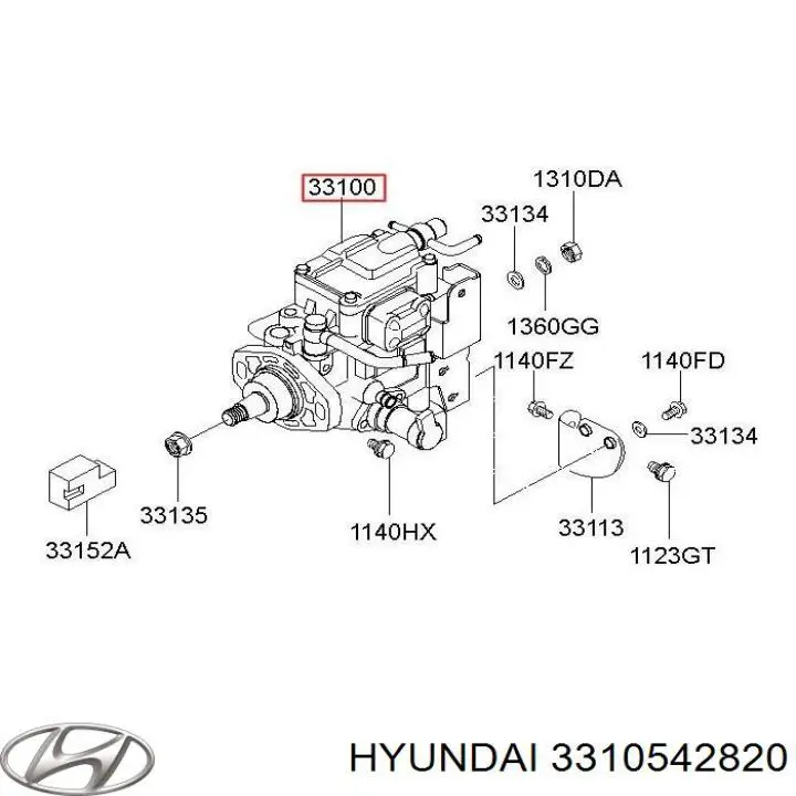 Насос топливный высокого давления (ТНВД) Hyundai/Kia 3310542730 цена, от 1642.07 USD