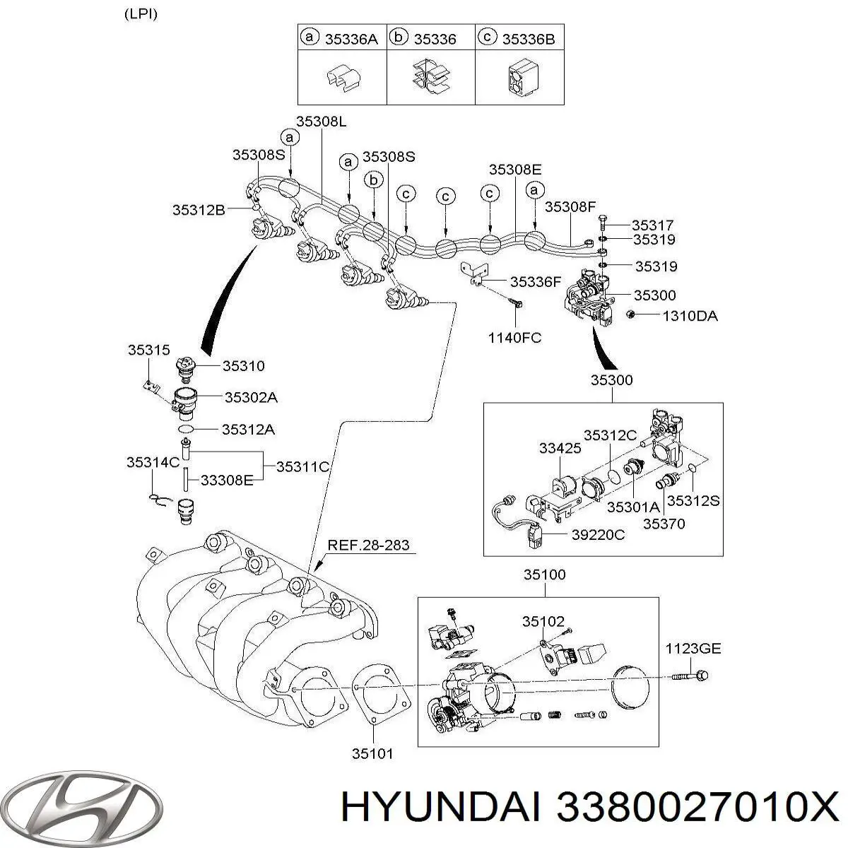 Купить 3380027010X Hyundai/Kia Клапанная форсунка