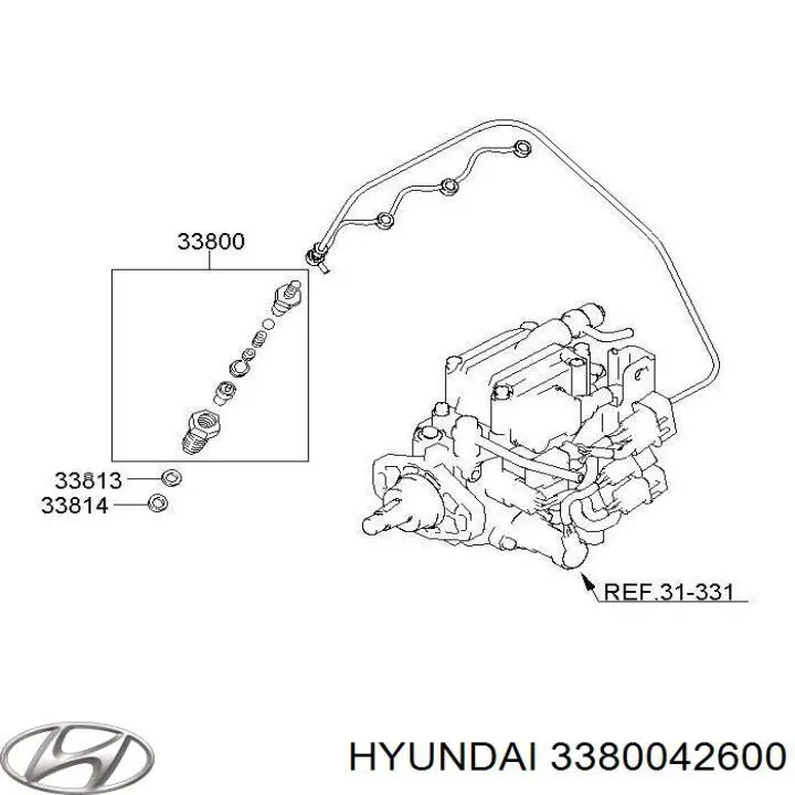 3380042600 Hyundai/Kia Топливные форсунки