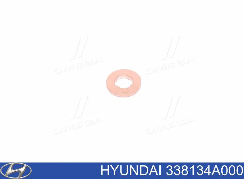 Кольцо (шайба) форсунки инжектора посадочное Hyundai/Kia 338134A000