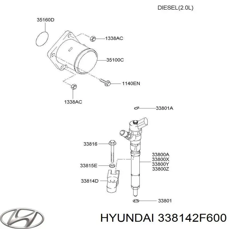  338142F600 Hyundai/Kia