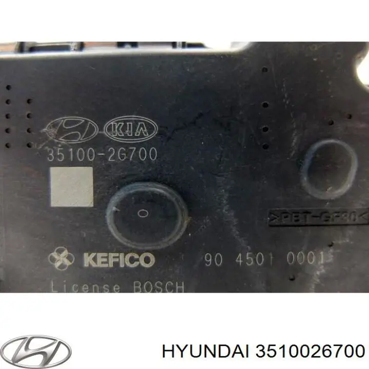 Дроссельная заслонка в сборе Hyundai/Kia 3510026700 цена, от 75.23 USD