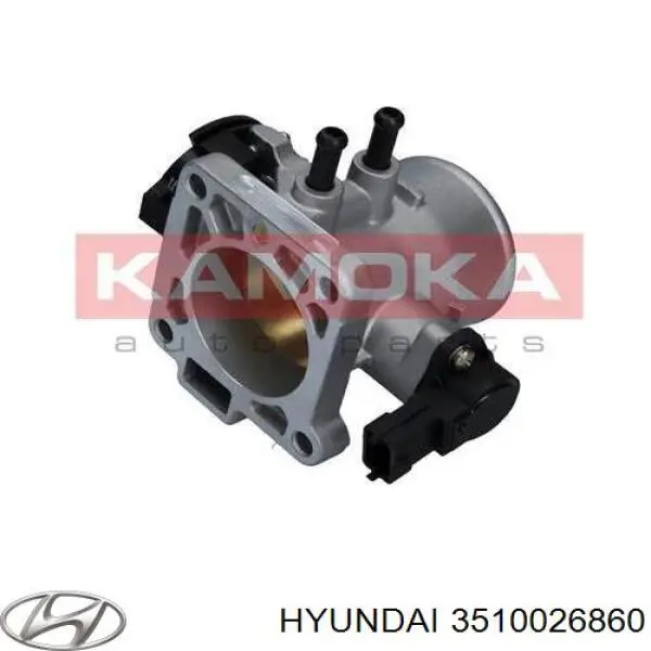 3510026860 Hyundai/Kia válvula de borboleta montada