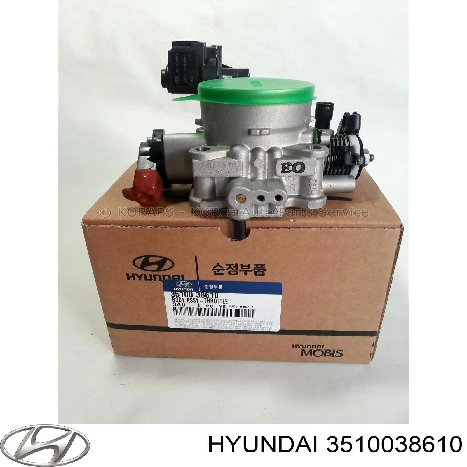 3510038610 Hyundai/Kia válvula de borboleta montada