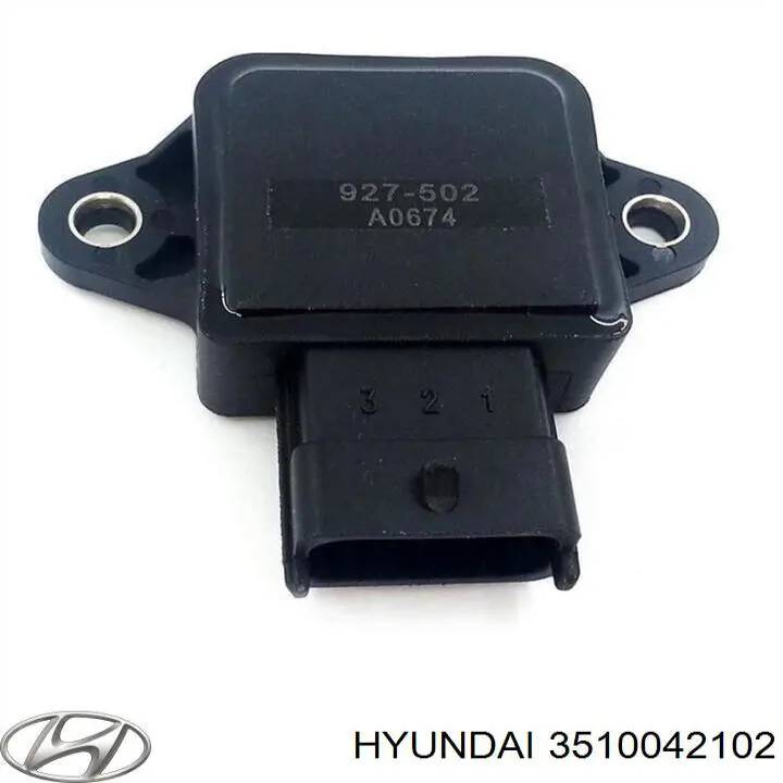 3510042102 Hyundai/Kia датчик положения дроссельной заслонки (потенциометр)