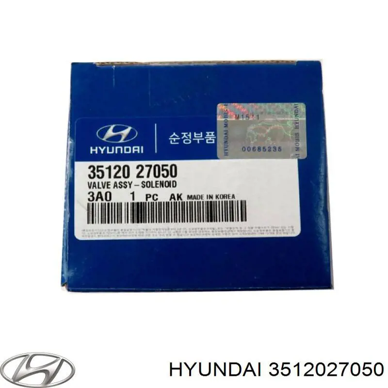 Клапан соленоид регулирования заслонки EGR 3512027050 Hyundai/Kia