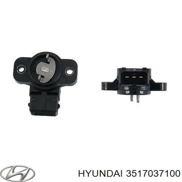 3517037100FFF Hyundai/Kia датчик положения дроссельной заслонки (потенциометр)