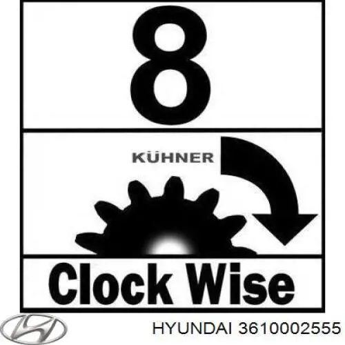 3610002555 Hyundai/Kia Motor de arranco