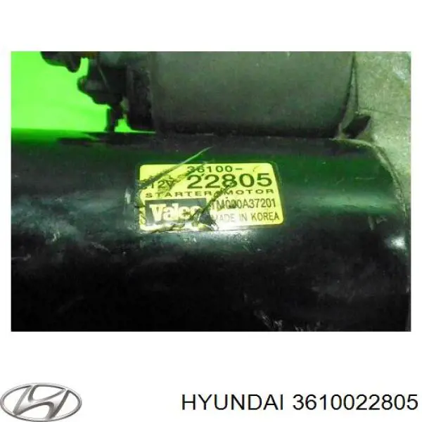 Стартер 3610022805 Hyundai/Kia