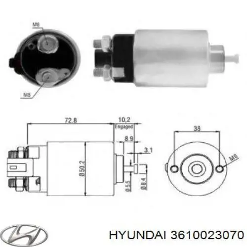Купить 3610023070 Hyundai/Kia Стартер
