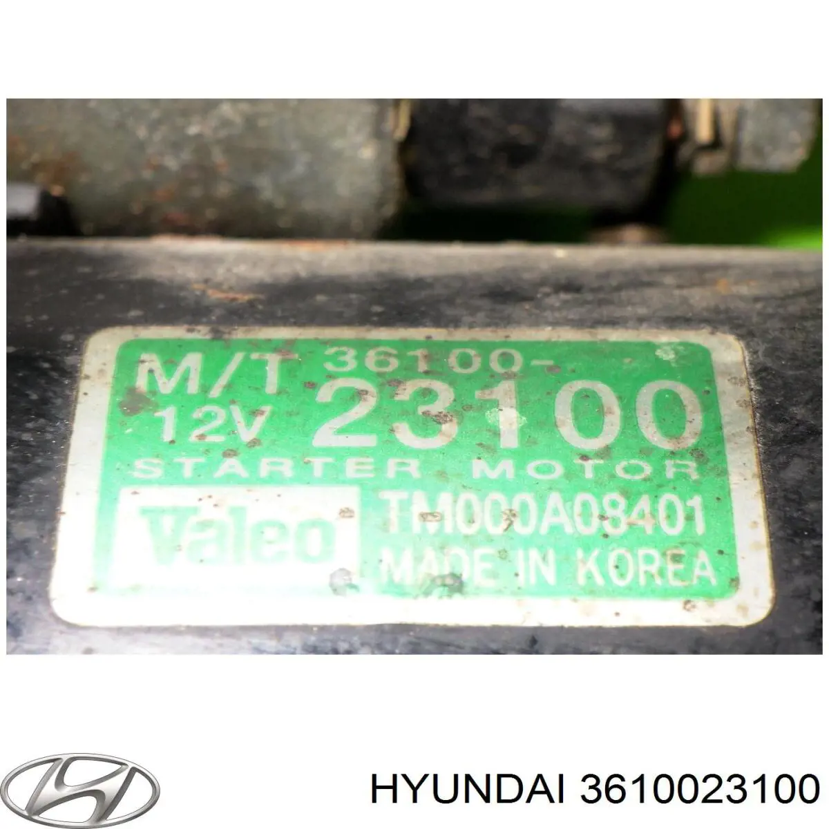 Стартер 3610023100 Hyundai/Kia