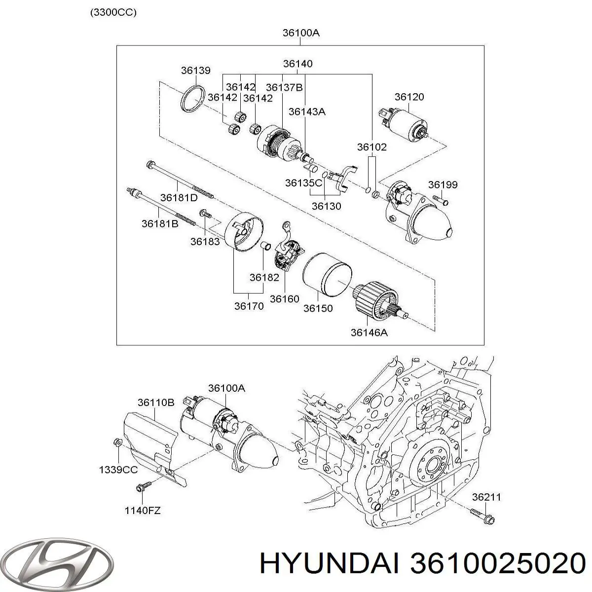 3610025020 Hyundai/Kia