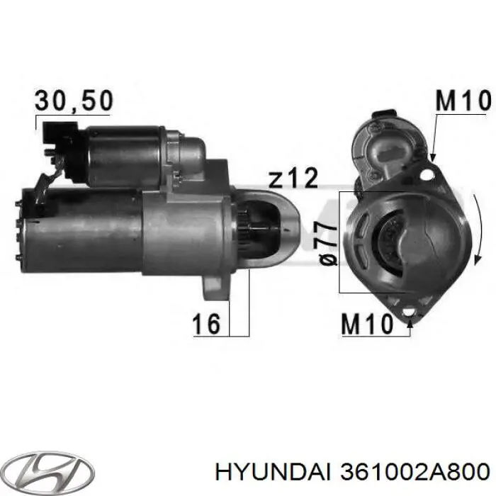 361002A800 Hyundai/Kia motor de arranco