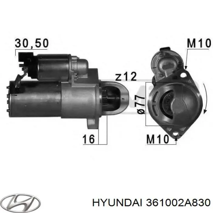 361002A830 Hyundai/Kia стартер