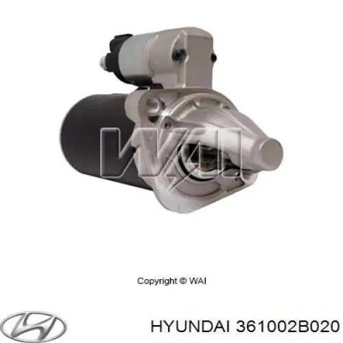 Стартер 361002B020 Hyundai/Kia