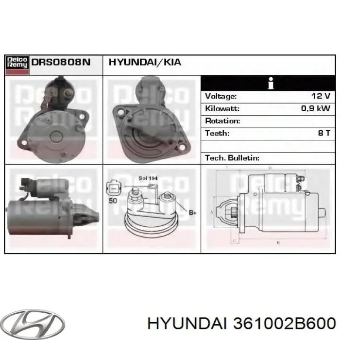 361002B600 Hyundai/Kia